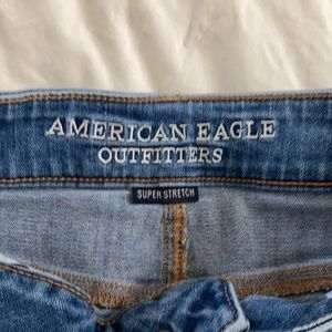 High Waisted American Eagle denim shorts. Size 0.